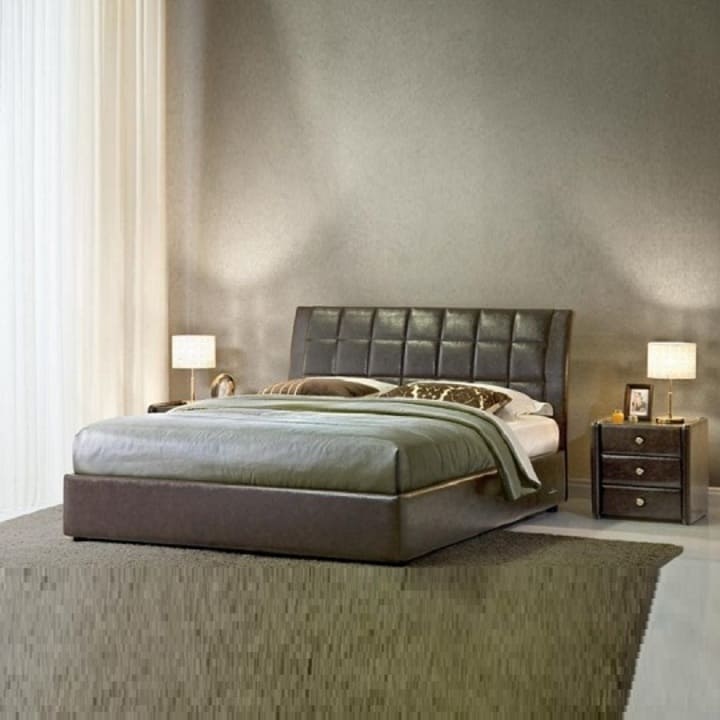 Мягкая кровать с изголовьем КИ-233
